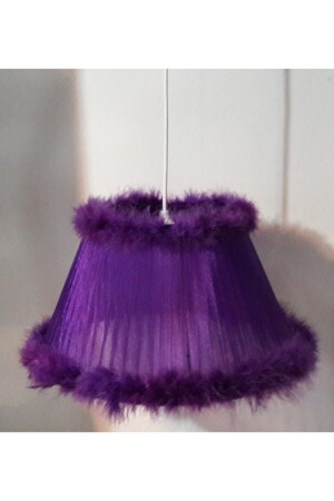 Purple Plush Feather Bedroom Chandelier 999666552 - TEKAY AYDINLATMA