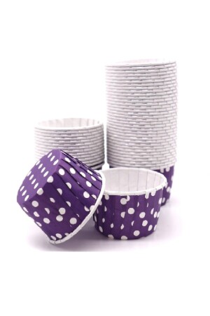 Purple Polka Dot Muffin-cake Capsule 50, pack - V 123286408ada364ab7 - Dolphin