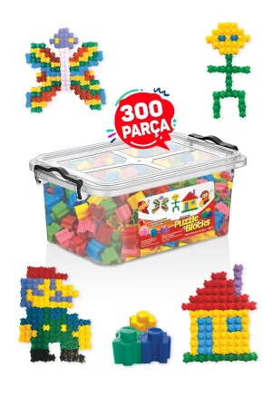 Puzzle Funny Blocks 300 Pieces Plastic Boxed Building Blocks PRP-SK011 - p parti oyunevi