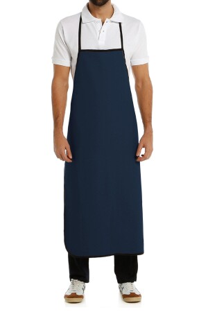 PVC Apron Navy Blue Color Kitchen Cook Dishwasher Cleaner Work Apron with Hangers Hanging Apron Waterproof DRMPVC-0001 - DrMia