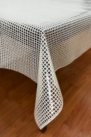 PVC-Tischdecke mit transparenter Beschichtung, Korbgeflecht_1032-b - Pimulahome