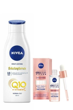 Q10 Firming Body Lotion 250 ml&cellular Sculpting Dual Phase Nourishing. Oil Elixir 30ml - Nivea