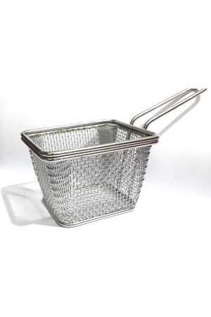 Quadratischer Präsentationskorb für Kartoffeln 1. Hochwertige quadratische Kartoffelpräsentation aus Edelstahl - Epinox