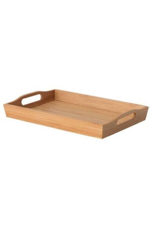 Quadratisches Bambustablett mit Griff 35x23 cm Meridyendukkan Präsentations-Serviertablett 88908 - IKEA