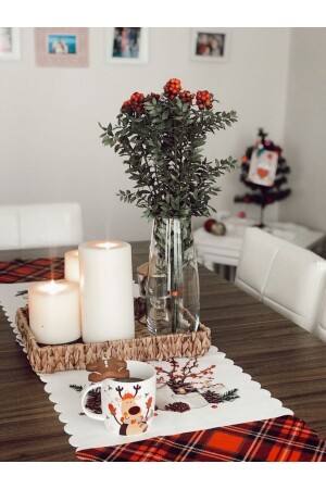 Quadratisches dekoratives Tablett aus Korbgeflecht L 35 x 35 cm Natur ELZ047 - ELZEY HOME