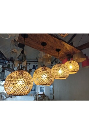 Quadruple (4-Plus) Wooden Chandelier - TUNCAY