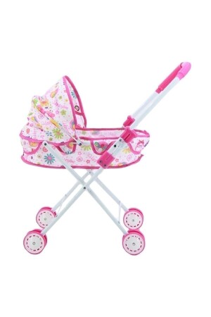 Quality Metal Toy Stroller Baby Carriage with Bed and Canopy - Brother Toys