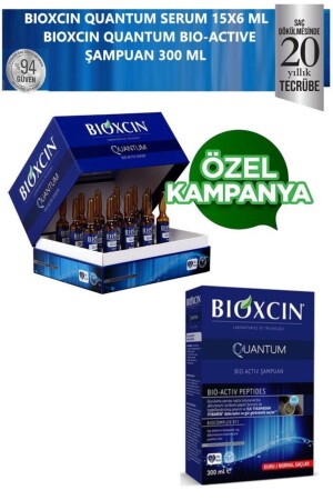 Quantum Serum 15x6 Ml + Quantum Bio Activ Shampoo 300 Ml For Dry-normal Hair - Bioxcin