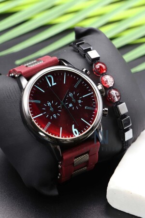 Quartz Analog Men's Wristwatch with Necklace, Named Keychain and Letter Bracelet Gift 1110trend04 - Northwatch