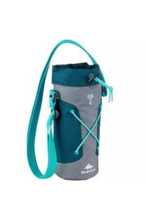 Quechua Isı Yalıtımlı Matara Kılıfı - Gri - Mavi - 0-75 - 1 L - Decathlon