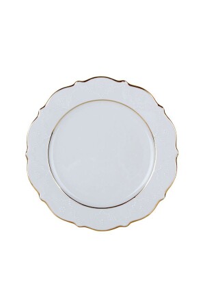 Queen Gold Gilt Flat Plate 24 cm - One Piece - Porland