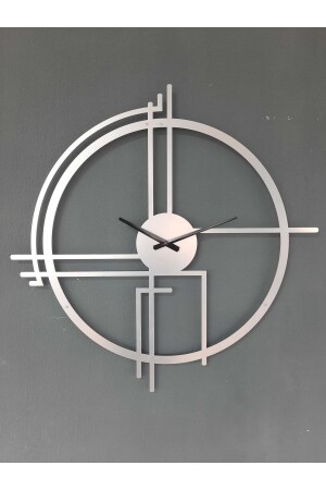 Querencia Metall Silber / Silber Wanduhr 1,5 mm Dicke 75x75 cm querencia75 - Gowpenart