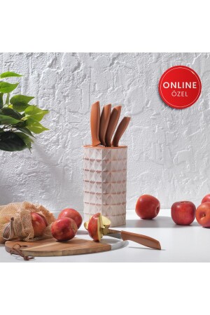 طباخ سريع من طراز MNZ 6 قطع سكين مع مقعد - Schafer