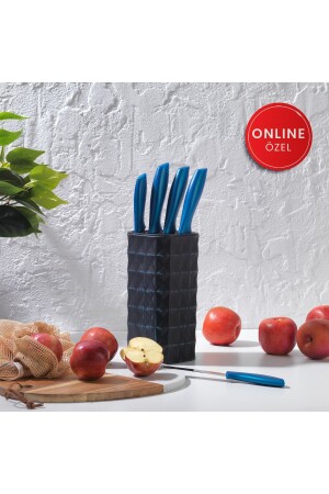 Quick Chef 6 Piece Knife Set with Stand 1S0834-14005-MAV01 - Schafer