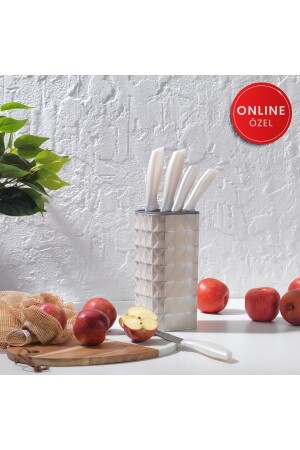 Quick Chef 6 Piece Knife Set with Stand - Schafer