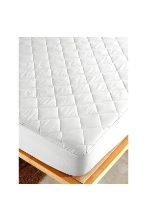 Quilted Fitted Mattress Protector Mattress Protector Single and Double Quilted Cotton Mattress Protector - Mer-Tim Ezberbozan Ev Tekstili
