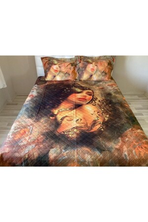 Quilted King Size Multi-Purpose Blanket Pique 200x220 cm Both Pique and Bedspread - Gençev Home Collections