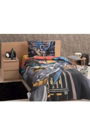 Quilted Licensed Single Duvet Cover Set Complete Set-batman Yellow MST07267 - Özdilek