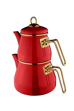 Qussine Robin Teapot Set Red T4638 - Taşev
