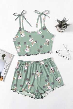 Rabbit 2 Li Ultrasoft Şort Takımı - Pembishomewear
