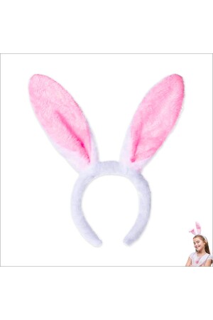 Rabbit Ear Plush Crown - Pink - Süsle Baby Party