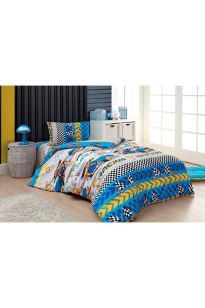 Racer Cotton Ranforce Duvet Cover Set Single MHCRALLİ - SENLİFE