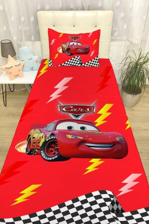 Racer Red Mcqueen Bedspread and Pillowcase - Evpanya