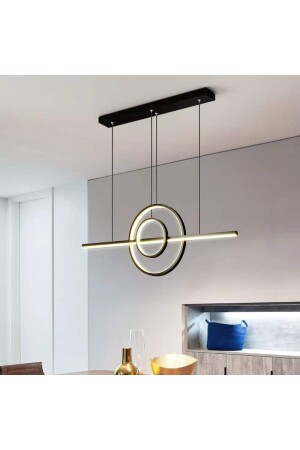 Rafael Modern Tasarım Siyah Renk Beyaz Ledli Cafe - Mutfak - Salon Led Avize RFL22 - Fer Avize