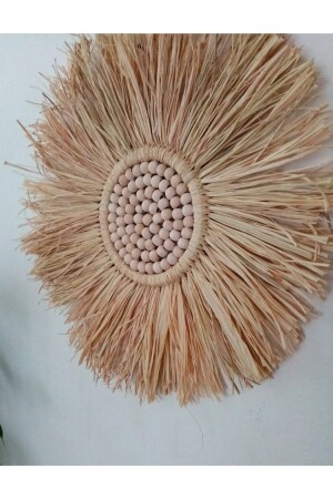 Raffia Beaded Wall Accessory Ornament Mkr00113 - kara.shome