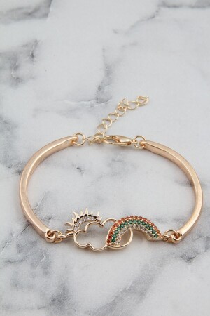 Rainbow Cloud Sun Zircon Stone Bracelet - Jenny Daphne