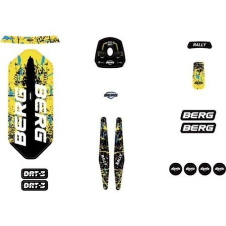 Rally - Sticker Set DRT Yellow 3 Gears - BERG