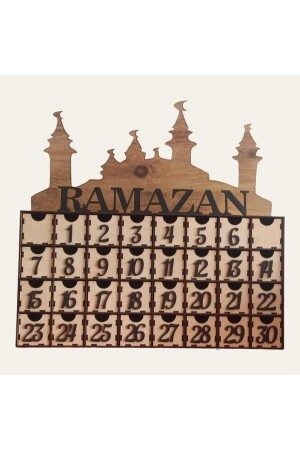 Ramadan Calendar with Drawer 50 x 50 - ERGEÇ TASARIM