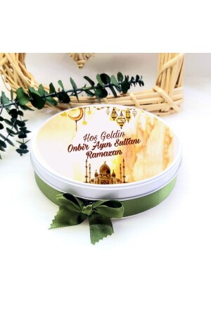 Ramadan Chocolate, Iftar Chocolate, Guest Chocolate in Metal Box 50 Li- - Hayaller Dükkanı