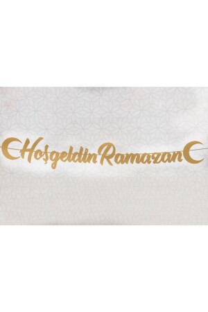 Ramadan Month Banner Poster Welcome Ramadan Handwritten Gold - BeySüS