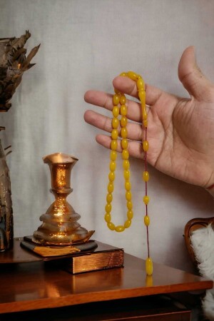 Ramazan Güneş Imzalı Usta Eseri Faturan Osmanlı Sıkma Kehribar Tesbih Gümüş - Budakoğulları