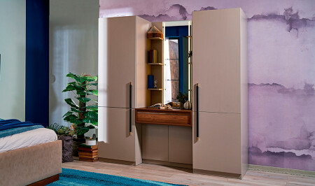 Ramsey 200 cm 4 Door Wardrobe - Cadde Yıldız