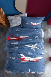 Ranforce %100 Pamuk Tek Kişilik Nevresim Takımı RNT-ARR-V1MAV-CLS-K - Clasy