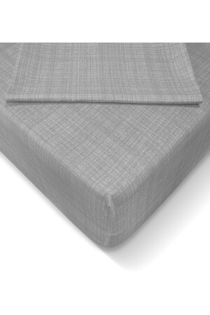 Ranforce 120 x 200 cm Spannbettlaken-Set – Grau - Alla Turca
