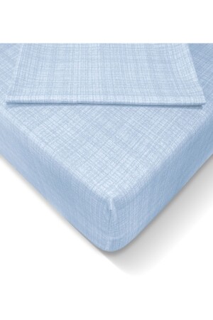 Ranforce 120x200 Cm Fitted Sheet Set - Light Blue - Alla Turca