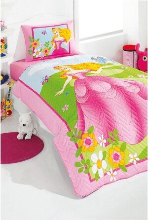Ranforce 4 Season Quilted Duvet Cover Set dgr100026slor - Kristal By Taç