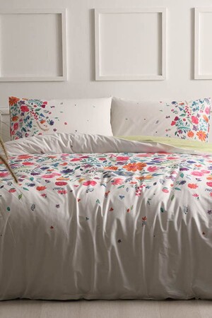 Ranforce Astin Single Duvet Cover Set with Antibacterial Fabric 60242286 - Taç
