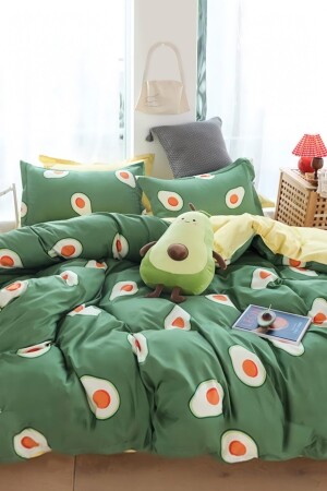 Ranforce Avacado Double Duvet Cover Set avokadoo - Always