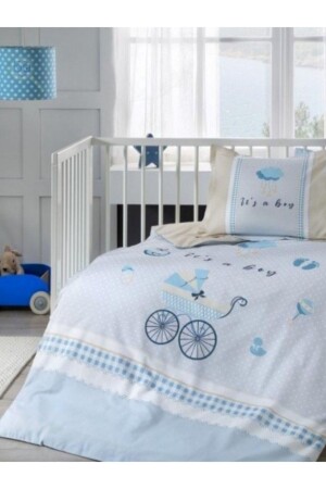 Ranforce Baby Duvet Cover Set Jouets Blue - Özdilek