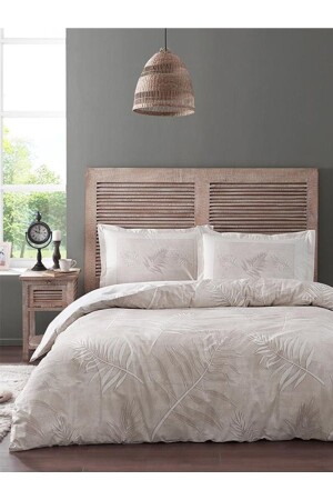 Ranforce Bettbezug-Set für Doppelbett, Frunze, Braun, ST23198 - Özdilek