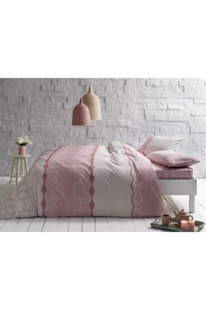 Ranforce Çift Kişilik Nevresim Takımı Sally Pembe 60179024 - Taç
