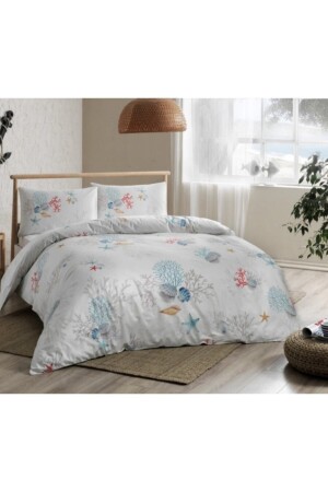 Ranforce Coral Tek Kişilik Turkuaz Nevresim Takımı TAÇ.01760 - Taç