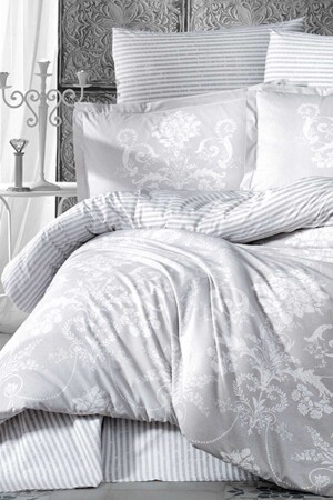 Ranforce Double Duvet Cover Set Alone Gray 8681727067662 - Clasy