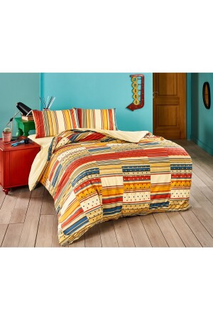 Ranforce Double Duvet Cover Set Martin Red 8682475040907 - Taç