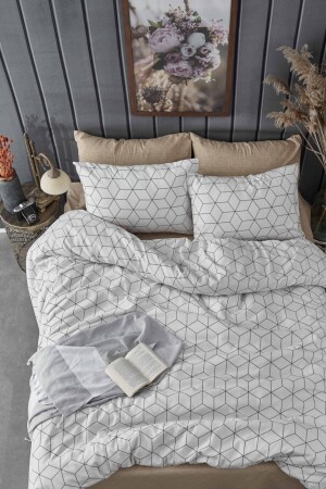 Ranforce Double Duvet Cover Set Prizma AWCT-055 - Always