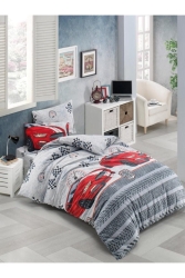 Ranforce Lıght Arabalı Nevresim Takımı ; Tek Kişilik ARABALI - begenal home